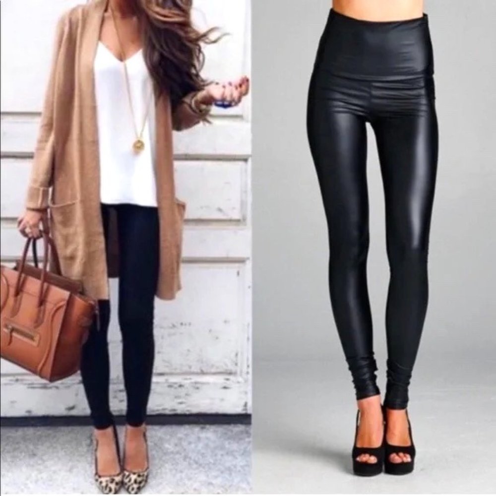Vegan Leather Leggings